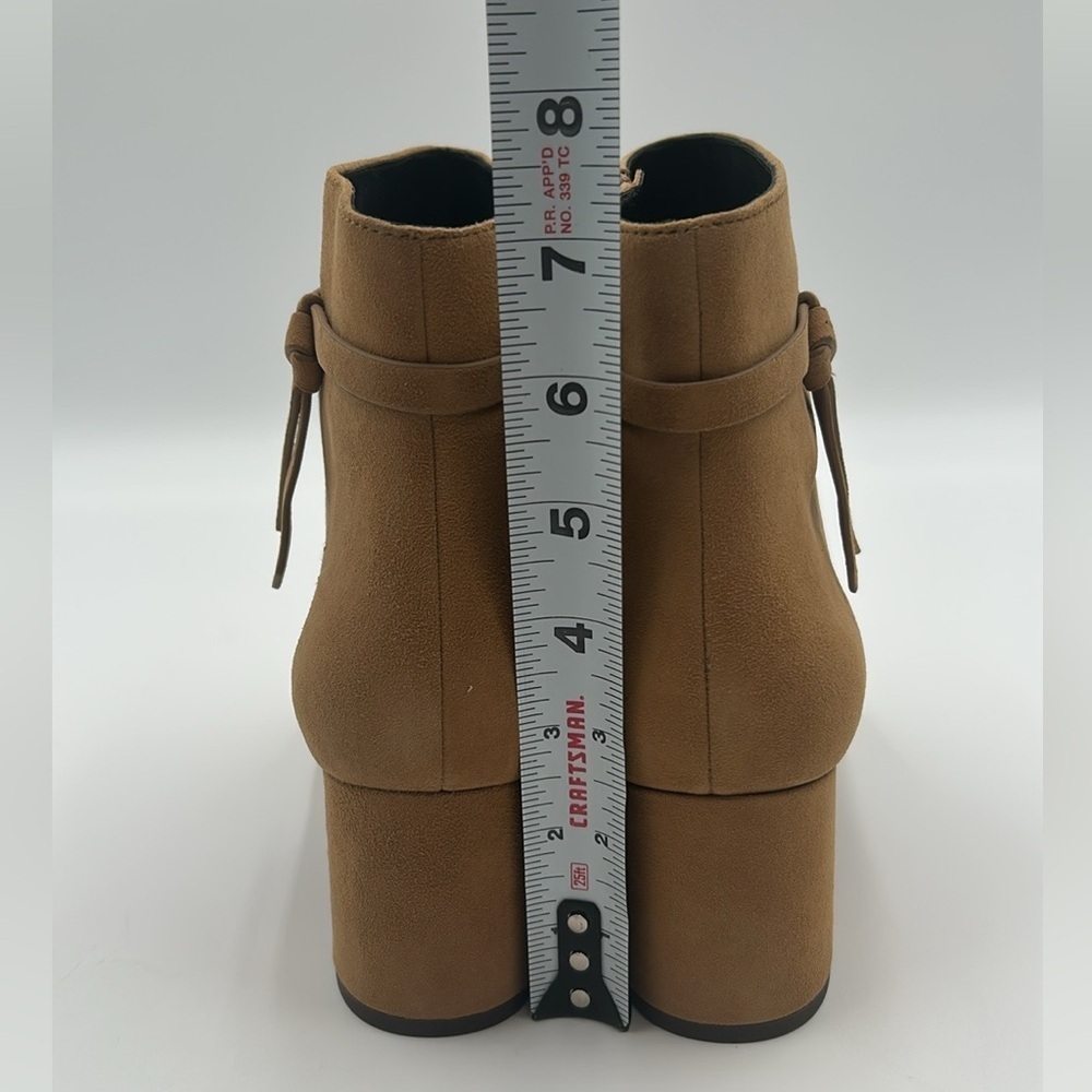 Kate Spade New York Knott Mid Boot Tan Suede Ankle Boots Women’s US 9.5B NWB - Picture 7 of 12
